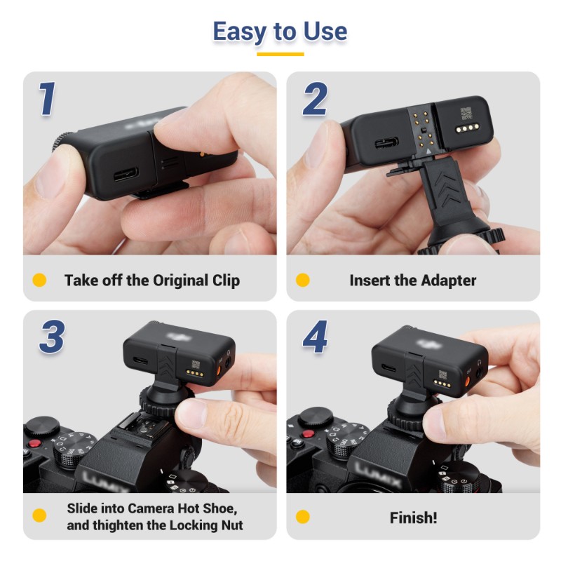 Hot Shoe Adapter - ABZZ-삼각대 나사 어댑터 1/4-20 DJI 마이크용