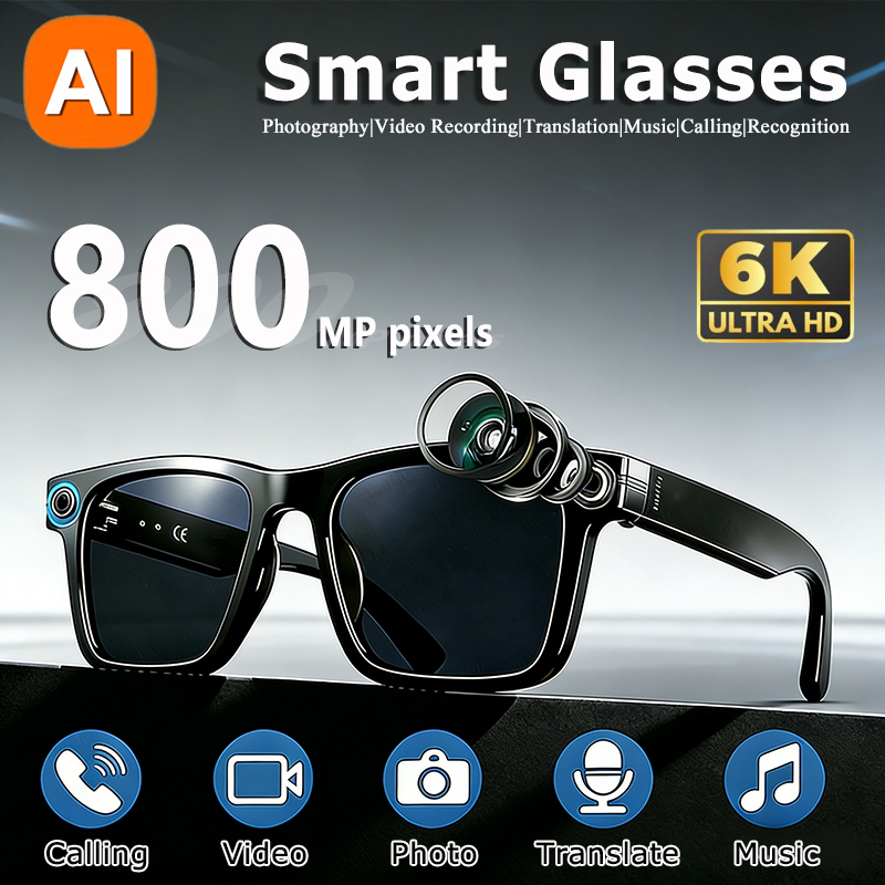 Photography With Ai - 6K HD AI 카메라 안경 800MP