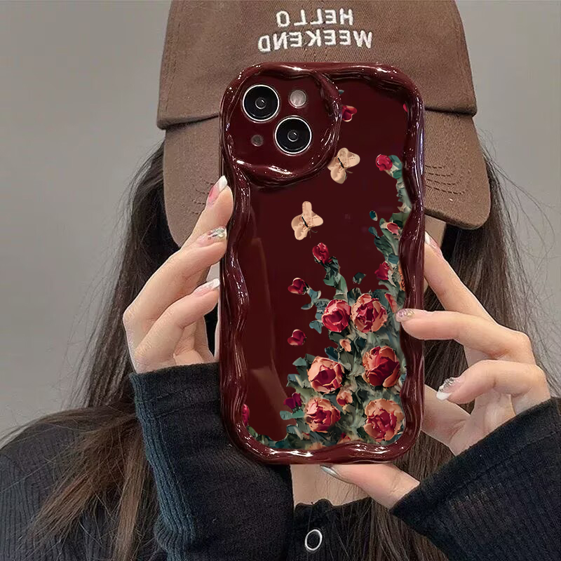 Photography Art - 레트로 꽃무늬 유화 디자인 아이폰 17