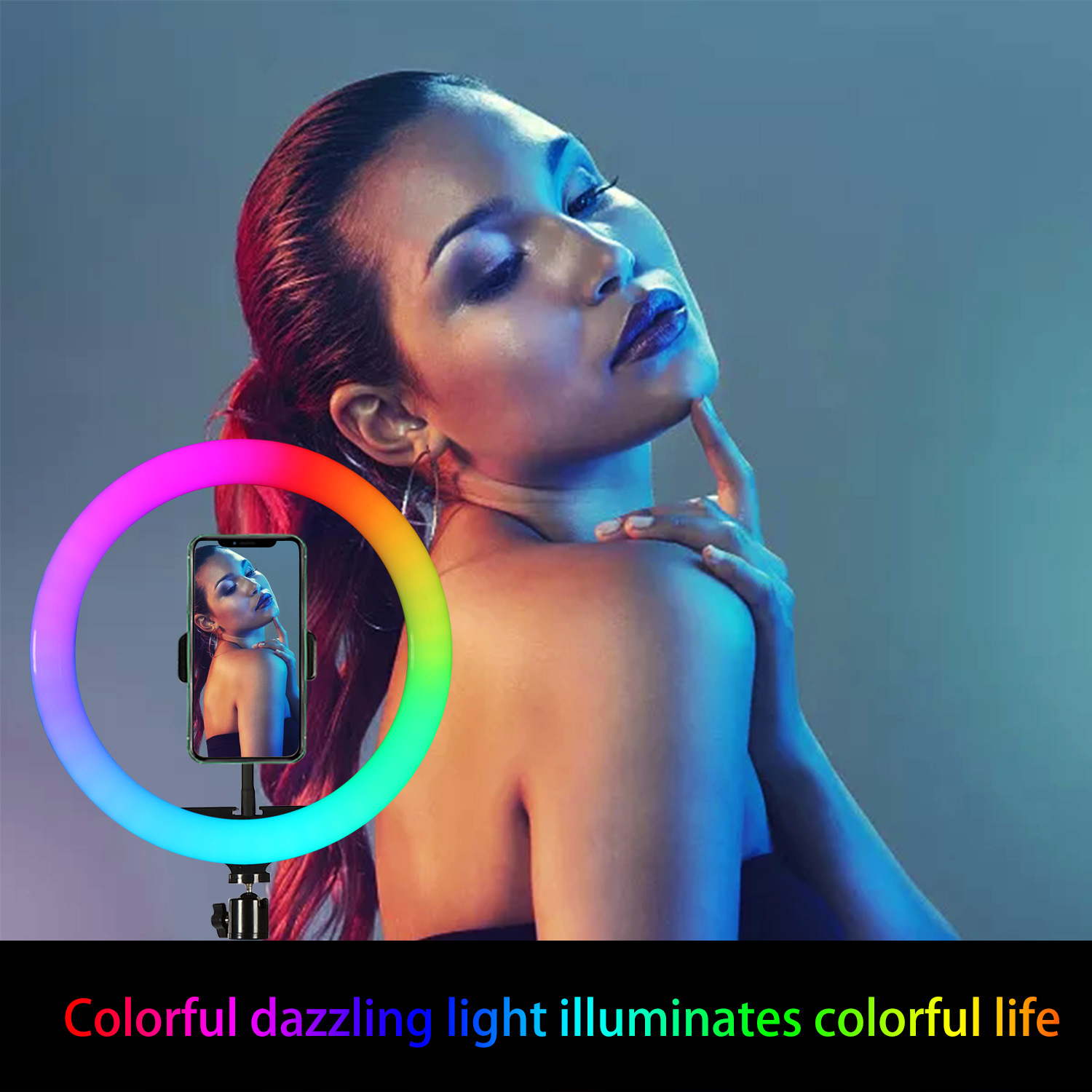 10인치(26cm) RGB 링 라이트 삼각대 LED 원 - Photography Youtube 리뷰 및 가격