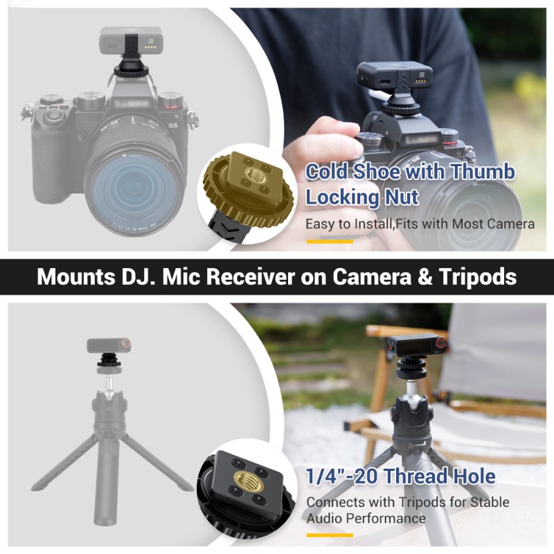 ABZZ-삼각대 나사 어댑터 1/4-20 DJI 마이크 - Hot Shoe Adapter 리뷰 및 가격