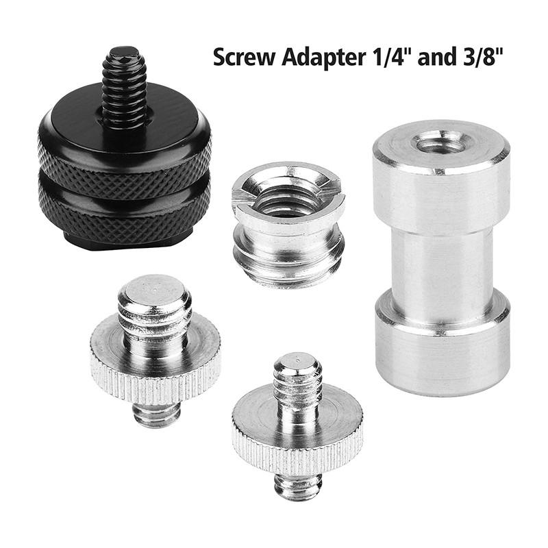 10/14개 카메라 나사 어댑터 세트 1/4인치에서 3 - Hot Shoe Adapter 리뷰 및 가격