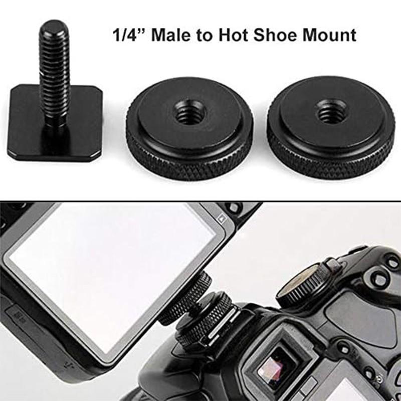 10/14개 카메라 나사 어댑터 세트 1/4인치에서 3 - Hot Shoe Adapter 리뷰 및 가격