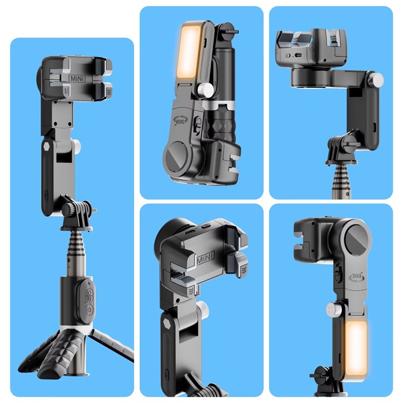 Q18 셀카봉 삼각대, 짐벌 스태빌라이저 및 조명 기능 - Camera Tripod Carbon 리뷰 및 가격