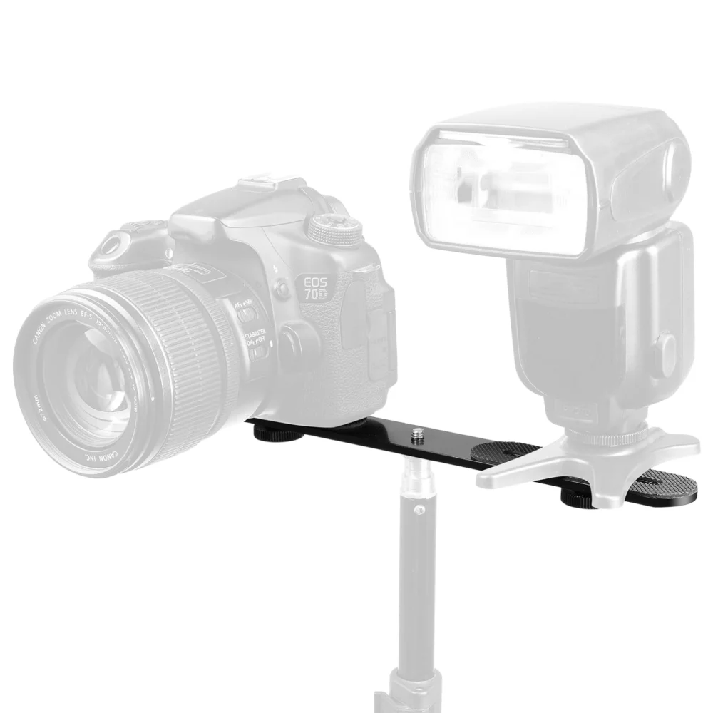 알루미늄 합금 듀얼 핫슈 플래시 브래킷, 카메라 플래시 - Hot Shoe Adapter 리뷰 및 가격