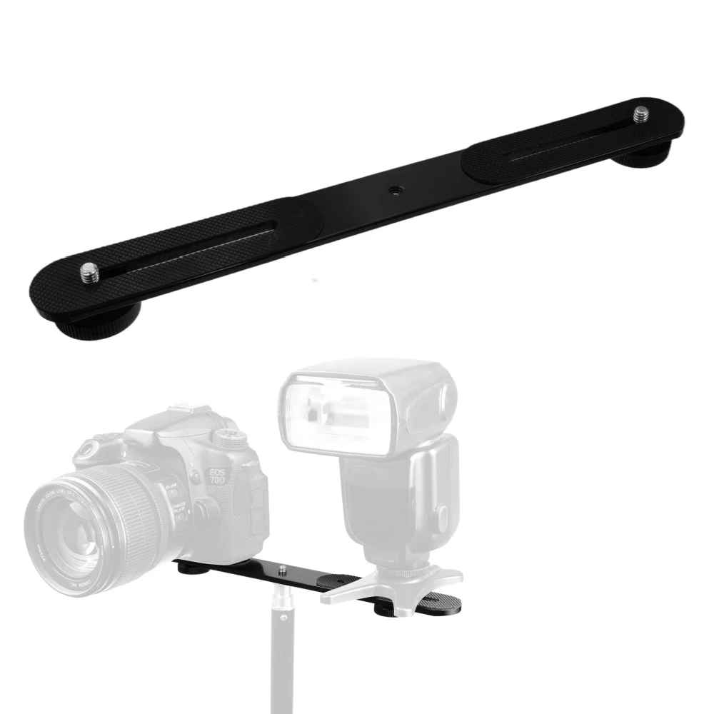 알루미늄 합금 듀얼 핫슈 플래시 브래킷, 카메라 플래시 - Hot Shoe Adapter 리뷰 및 가격