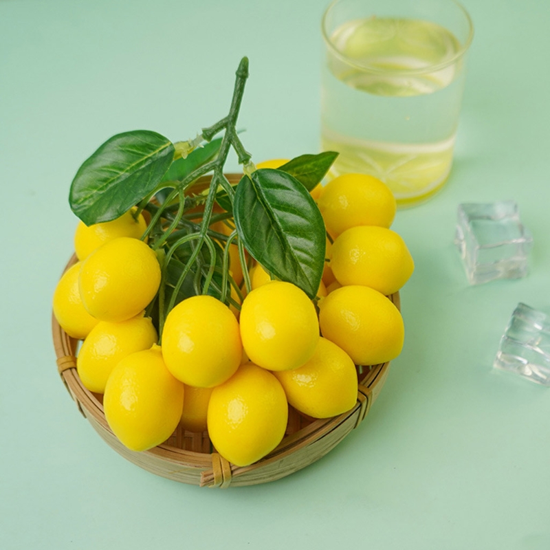 인공 레몬 지점 시뮬레이션 과일 꼬치 가짜 과일 소품  - Photography Yellow 리뷰 및 가격