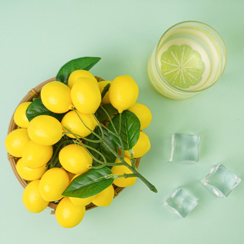 인공 레몬 지점 시뮬레이션 과일 꼬치 가짜 과일 소품  - Photography Yellow 리뷰 및 가격