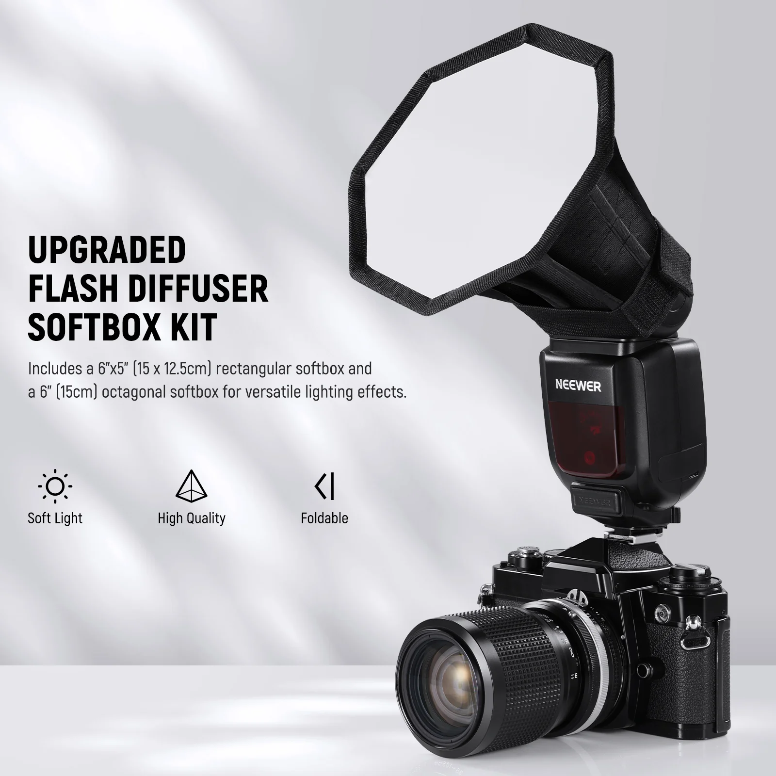 NEEWER NS5P 업그레이드형 접이식 플래시 소프트 - Speedlite Flash External 리뷰 및 가격