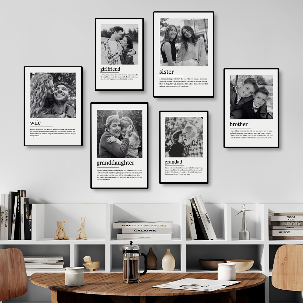 맞춤형 가족 사진 캔버스 그림, 개인화된 가족/커플 벽 - Photography Image 리뷰 및 가격