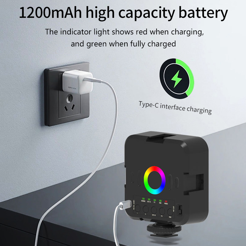 휴대용 미니 RGB 비디오 라이트 사진 촬영용 6500 - Hot Shoe Adapter 리뷰 및 가격