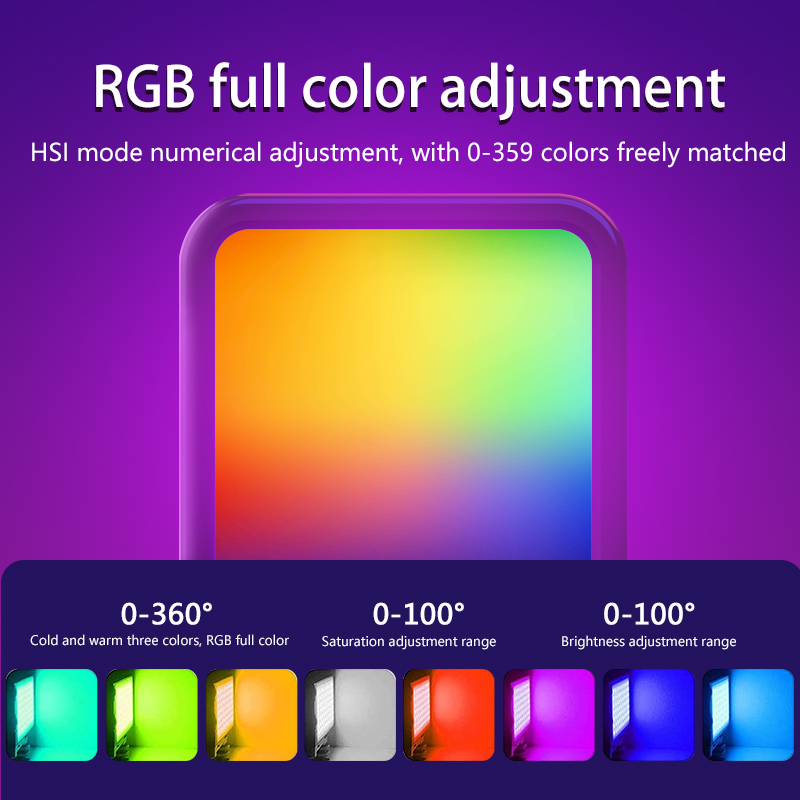 휴대용 미니 RGB 비디오 라이트 사진 촬영용 6500 - Hot Shoe Adapter 리뷰 및 가격
