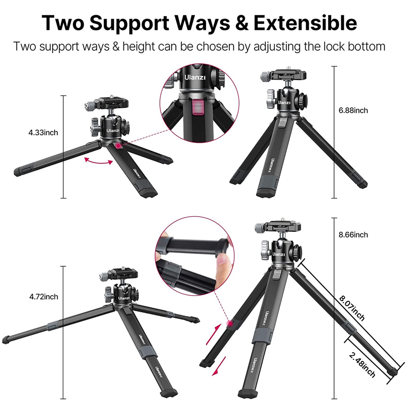 Ulanzi MT-24 Vlog Lite 금속 삼각대( - Camera Tripod Carbon 리뷰 및 가격