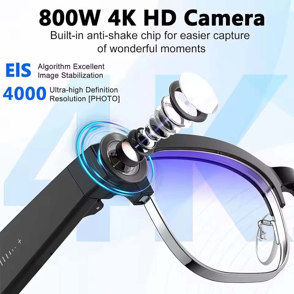 2026년형 800만 화소 카메라 스마트 안경 남성용  - Photography With Ai 리뷰 및 가격